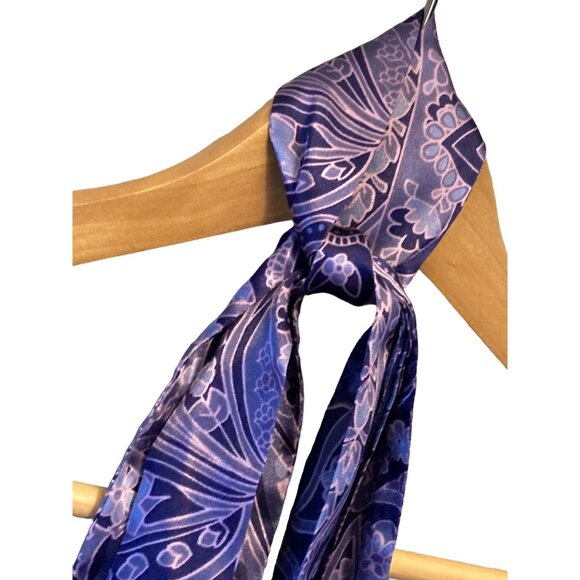 Indigo & Lavender Womens Scarf #G-5-4-025 - Picture 3 of 4